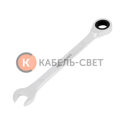 Ключ комбинированный трещоточный 13мм, CrV, зеркальный хром REXANT