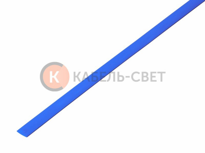 Трубка термоусаживаемая ТУТ нг 4,0/2,0мм, синяя, упаковка 50 шт. по 1м REXANT