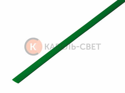 Трубка термоусаживаемая ТУТ нг 4,0/2,0мм, зеленый, упаковка 50 шт. по 1м REXANT
