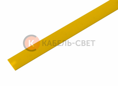 Трубка термоусаживаемая ТУТ нг 13,0/6,5мм, желтая, упаковка 50 шт. по 1м REXANT