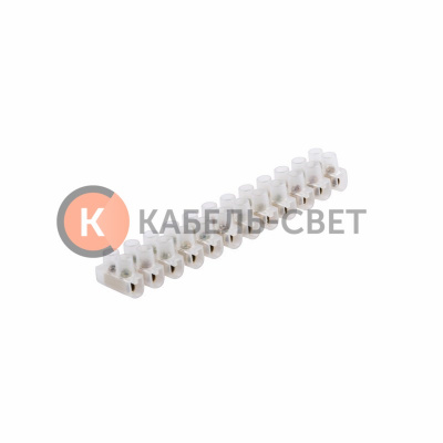 Клеммная колодка винтовая KВ-4 (1,5-4 мм²), ток 3 A, полиэтилен белый (ЗВИ) СМАРТКИП