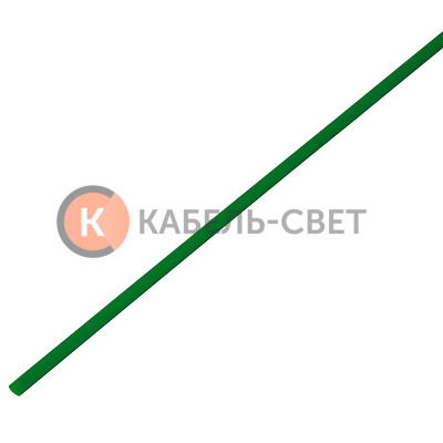 Трубка термоусаживаемая ТУТ 4,0/2,0мм, зеленая, упаковка 50 шт. по 1м, PROconnect