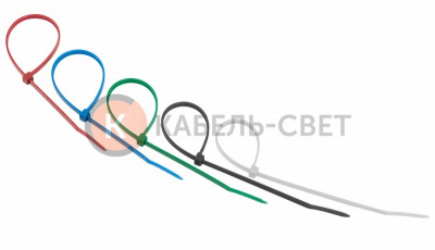 Хомут-стяжка нейлоновая 200x3,6мм, цветная (25 шт/уп) REXANT