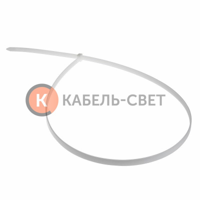 Хомут-стяжка кабельная нейлоновая 600x7,6мм, белая (100 шт/уп)REXANT