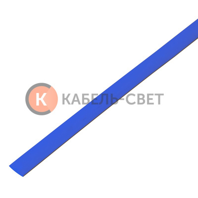 Трубка термоусаживаемая ТУТ 8,0/4,0мм, синяя, упаковка 50 шт. по 1м, PROconnect