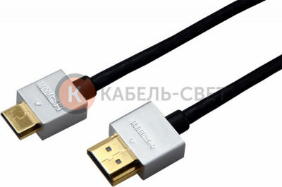 Шнур  HDMI - mini HDMI  gold  1.5М  Ultra Slim  (блистер)  REXANT
