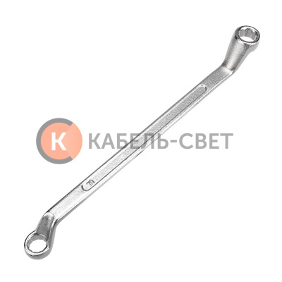 Ключ накидной коленчатый 10х11мм, цинк REXANT