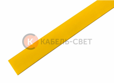 Трубка термоусаживаемая ТУТ нг 19,0/9,5мм, желтая, упаковка 10 шт. по 1м REXANT