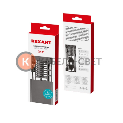Набор отверток для точных работ REXANT XA-04, 24 предмета