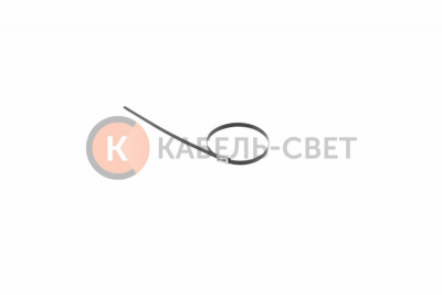 Хомут стальной с полимерным покрытием 300x4,6мм (50 шт/уп) REXANT
