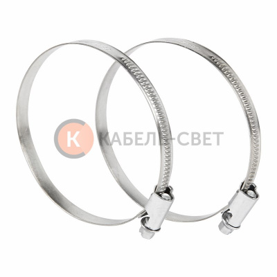 Хомут червячный 70-90-0,7 мм, (упак. 25 шт)  REXANT