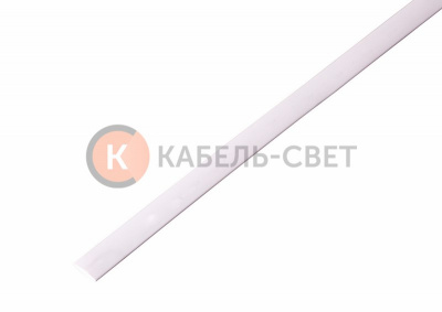 Трубка термоусаживаемая ТУТ нг 8,0/4,0мм, белая, упаковка 50 шт. по 1м REXANT