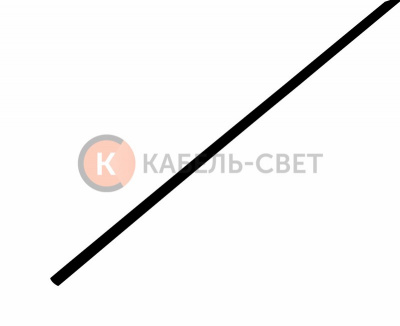 Трубка термоусаживаемая ТУТ нг 3,0/1,5мм, черная, упаковка 50 шт. по 1м REXANT