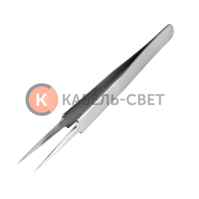 Пинцет прямой с острыми кончиками 125мм (блистер) REXANT