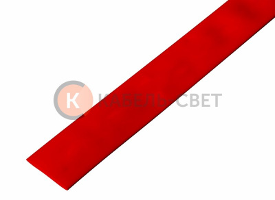 Трубка термоусаживаемая ТУТ нг 30,0/15,0мм, красная, упаковка 10 шт. по 1м REXANT
