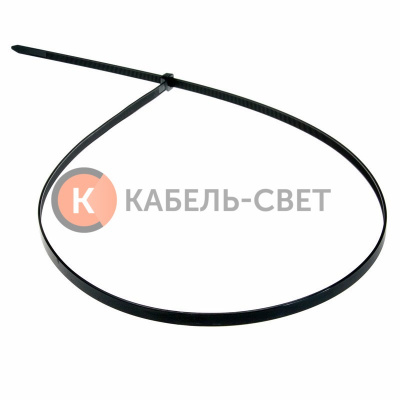 Хомут-стяжка кабельная нейлоновая 600x7,6мм, черная (100 шт/уп) REXANT