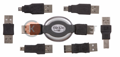 Набор USB  6 переходников + удлинитель  (тип3)  REXANT