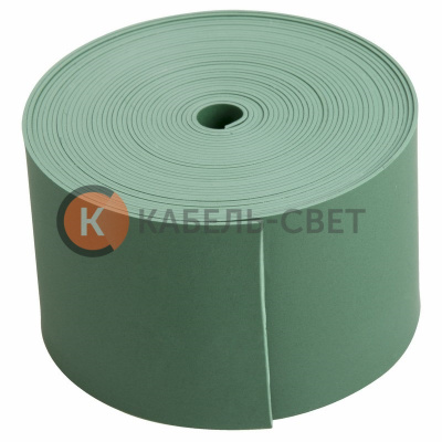 Тeрмоусаживаемая лента с клеевым слоем REXANT 50 мм х 0,8 мм, зеленая, ролик 5 м, ТЛ-0,8