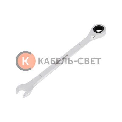 Ключ комбинированный трещоточный 9мм, CrV, зеркальный хром REXANT