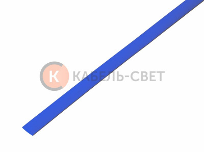 Трубка термоусаживаемая ТУТ нг 5,0/2,5мм, синяя, упаковка 50 шт. по 1м REXANT