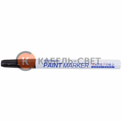 Маркер-краска Extra Fine Paint Marker 1мм, нитрооснова, черный MunHwa