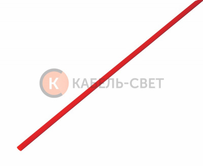 Трубка термоусаживаемая ТУТ нг 2,0/1,0мм, красная, упаковка 50 шт. по 1м REXANT