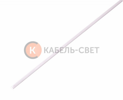 Трубка термоусаживаемая ТУТ нг 1,0/0,5мм, белая, упаковка 50 шт. по 1м REXANT
