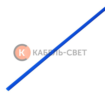 Трубка термоусаживаемая ТУТ 4,0/2,0мм, синяя, упаковка 50 шт. по 1м, PROconnect