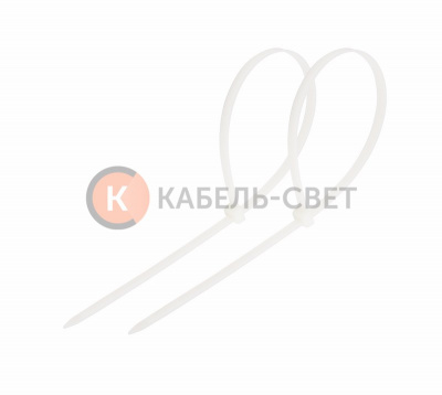 Хомут-стяжка кабельная нейлоновая 200x4,8мм, белая (100 шт/уп) REXANT
