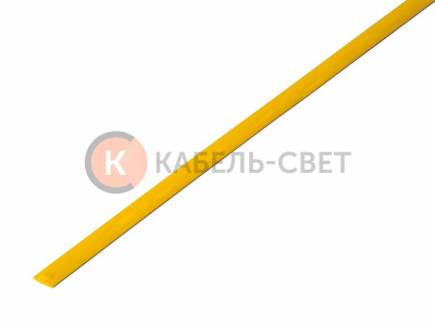 Трубка термоусаживаемая ТУТ нг 3,5/1,75мм, желтая, упаковка 50 шт. по 1м REXANT
