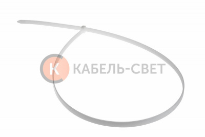 Хомут-стяжка кабельная нейлоновая 700x9,0мм, белая (100 шт/уп) REXANT