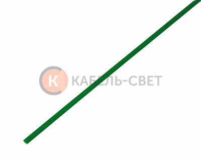 Трубка термоусаживаемая ТУТ нг 2,0/1,0мм, зеленая, упаковка 50 шт. по 1м REXANT