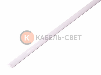 Трубка термоусаживаемая ТУТ нг 4,0/2,0мм, белая, упаковка 50 шт. по 1м REXANT