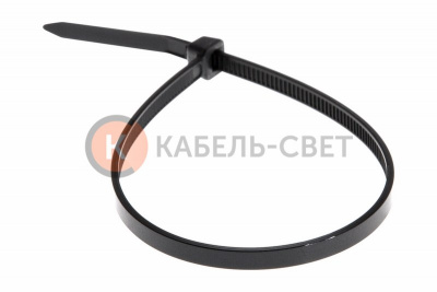 Хомут-стяжка кабельная нейлоновая 200x3,6мм, черная (100 шт/уп) REXANT