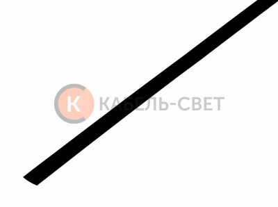 Трубка термоусаживаемая ТУТ нг 4,0/2,0мм, черная, упаковка 50 шт. по 1м REXANT