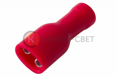 Клемма плоская полностью изолированная РППи-м 1.5-(4.8)/РпИмп 1,25-5-0,8 гнездо 5.6 мм 0.5-1.5 мм² REXANT