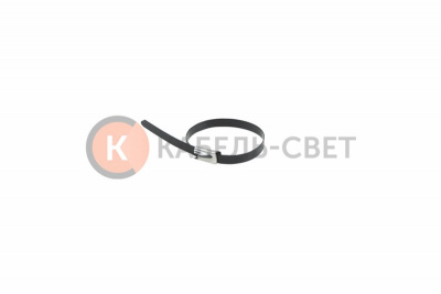 Хомут стальной с полимерным покрытием 152x4,6мм (50 шт/уп) REXANT