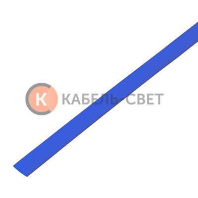 Трубка термоусаживаемая ТУТ 6,0/3,0мм, синяя, упаковка 50 шт. по 1м, PROconnect