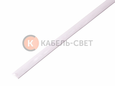 Трубка термоусаживаемая ТУТ нг 5,0/2,5мм, белая, упаковка 50 шт. по 1м REXANT