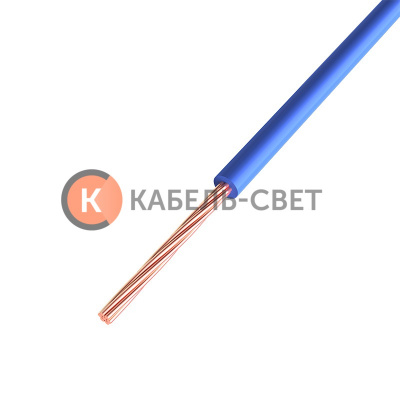 Провод ПГВА REXANT 1х0.75 мм², Cu, синий, бухта 200 м