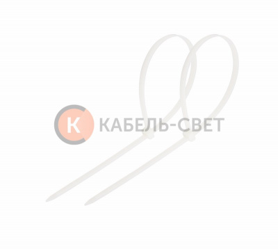 Хомут-стяжка кабельная нейлоновая 150x3,6мм, белая (100 шт/уп) REXANT