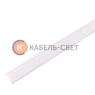 Трубка термоусаживаемая ТУТ 8,0/4,0мм, белая, упаковка 50 шт. по 1м, PROconnect