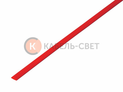 Трубка термоусаживаемая ТУТ нг 3,5/1,75мм, красная, упаковка 50 шт. по 1м REXANT