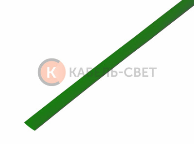 Трубка термоусаживаемая ТУТ нг 5,0/2,5мм, зеленая, упаковка 50 шт. по 1м REXANT
