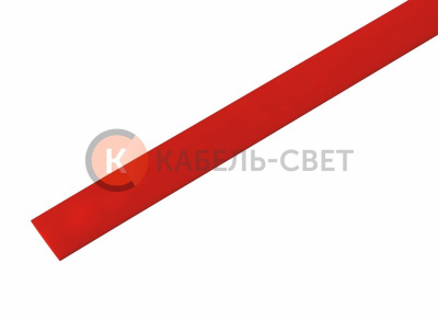 Трубка термоусаживаемая ТУТ нг 13,0/6,5мм, красная, упаковка 50 шт. по 1м REXANT
