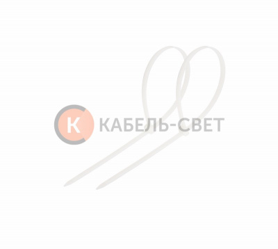 Хомут-стяжка кабельная нейлоновая 80x2,5мм, белая (100 шт/уп) REXANT