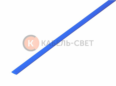 Трубка термоусаживаемая ТУТ нг 3,5/1,75мм, синяя, упаковка 50 шт. по 1м REXANT