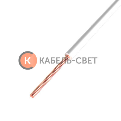 Провод ПГВА REXANT 1х1.00 мм², Cu, белый, бухта 200 м