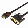 Шнур HDMI - DVI-D, 7м, Gold, с фильтрами REXANT