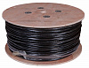 Кабель витая пара U/UTP, CAT 5е, PE, 25PR, 24AWG, OUTDOOR, SOLID, черный, 305м, РФ REXANT
